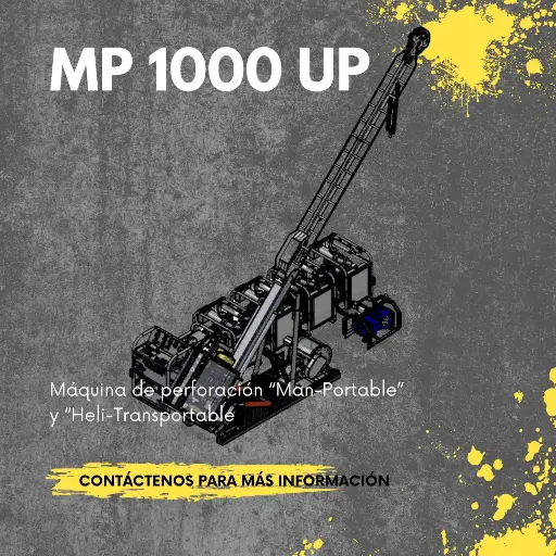 Máquina perforadora “Man-Portable” y “Heli-Transportable
