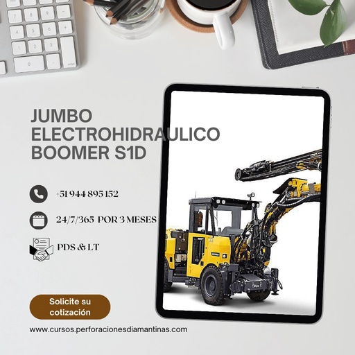 OPERACIÓN DE JUMBO ELECTROHIDRAULICO BOOMER S1D 